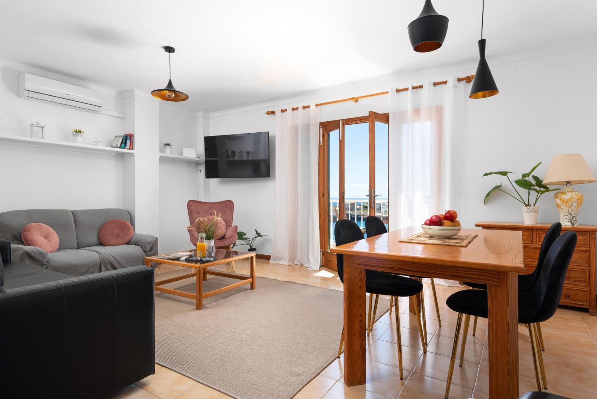 New! Harmonia, Front Sea View, Cala Marsal 300m Apartment